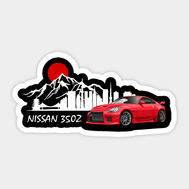 Nissan 350Z, JDM Car Sticker by T-JD